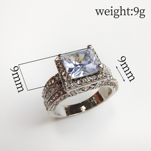 Chenrui wish cross-border silver Fashion Women's ring engagement fashion European and American ring jewelry direct sales