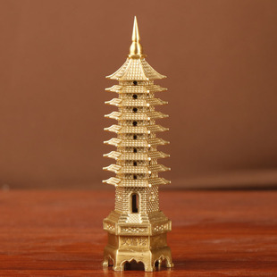Yang Tongji Thickened Wenchang Tower Copper Crafts Ornaments Handicraft Manufacturers Copper Wenchang Tower Ornaments