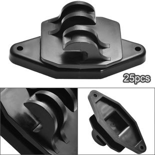 Wholesale Cross-border New Product Wooden Column Nail Insulators Set of 25 Black OPP