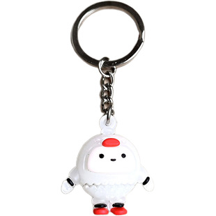 2023 Luminous Egg Party Doll Keychain Small Pendant Cute Cartoon Hanging Jewelry Bag Small Gift Accessories
