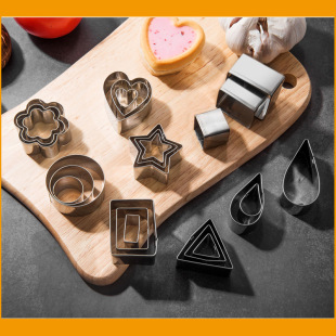 24 Piece Set Cookie Mold Stainless Steel Chocolate Cookie Mold Baking Tools Diy Cookie Cut Cake Mold