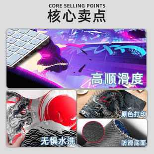 Factory Cross-border Dragon Mouse Pad Oversized National Tide Game Office Desk Pad Non-slip Dirty Resistant Computer Keyboard Pad