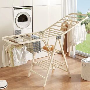Balcony Folding Floor Drying Rack Bedroom Drying Quilt Hanging Artifact Indoor Baby Household Hanger