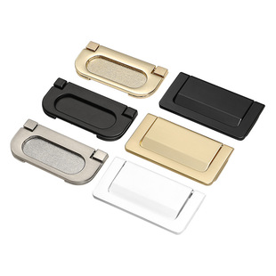 Yijia Punch-free Drawer Handle Tatami Flip Dark Handle Modern Simple Cabinet Wardrobe Door Handle Wholesale