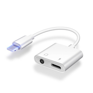 Подходит для адаптера Apple 8 с двойным адаптером Lightning плюс адаптер 2-в-1 для зарядки 3,5 мм для прослушивания песен