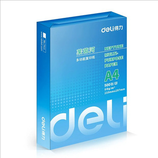 Deli a4 printing paper box a4 paper 500 a4 postage copy paper 80g double-sided white paper A4 paper draft paper