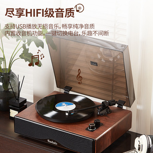 Виниловый проигрыватель Bluetooth Интегрированный движущийся Магнитный HIFI уровень лихорадки фонограф высокий бас динамик прямые продажи с фабрики