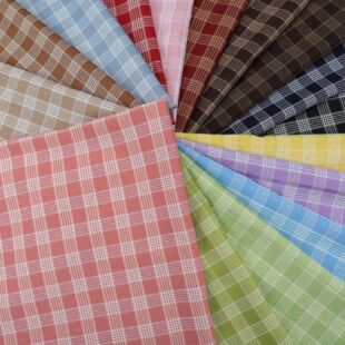 TR spring and summer new texture skin-friendly small fresh plaid women's clothing shirt dress diy hair accessories cloth