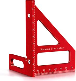 Free shipping labeling factory direct in stock carpentry special triangle ruler hardware thickened marking ruler aluminum alloy triangle ruler
