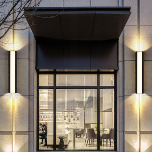 Outdoor Wall Lamp Waterproof Modern Simple Villa Outdoor Courtyard Enclosing Balcony Gate Pillar Exterior Wall Lamp