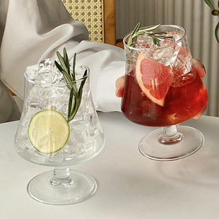 Ins Style Tall Glass Ice American Coffee Cup Cold Drink Cup Soda Bubble Water Cup Beverage Cup Cocktail Cup
