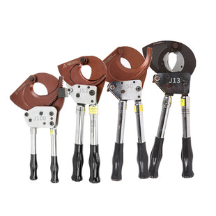 Ratchet type cable scissors J40/52/75/95/100 manual gear steel strand shear wire cutter copper aluminum cable