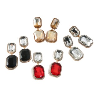 Factory Direct sales exaggerated personality cross-border hot European and American earrings wholesale acrylic vintage alloy ear studs earrings for women