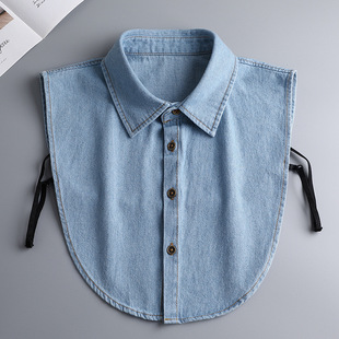 Plaid False Collar Children's Autumn and Winter All-match Decorative Collar Shirt Collar Decorative Collar with Sweater Casual False Collar
