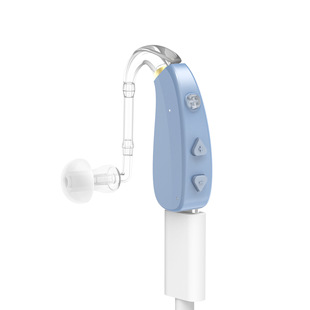 Cross-border behind-the-ear hearing aid for the elderly special intelligent noise reduction charging high-power hearing aid for deafness