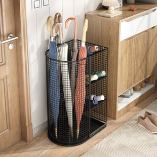 Umbrella Storage Rack 2025 New Commercial Lobby Umbrella Bucket Placement Rack Household Door Umbrella Draining Rack Home Umbrella