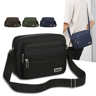 Money Collection Shoulder Bag Casual Crossbody Bag Men's Bag Waterproof Satchel Business Collection Wallet Multi-Layer Korean Men's Satchel