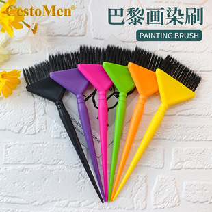 CestoMen hair salon hot dyeing Paris painting hair dyeing brush fiber hair pointed tail highlighting brush hair care and oil treatment brush cross border