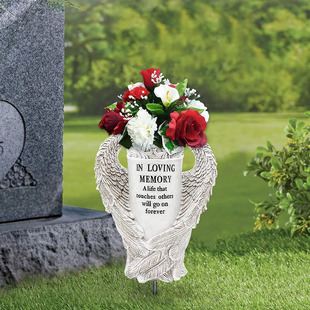 Explosive Amazon Graveyard Decorative Vase Angel Wings Ornaments Garden Decorative Garden Statue Memorial Gift