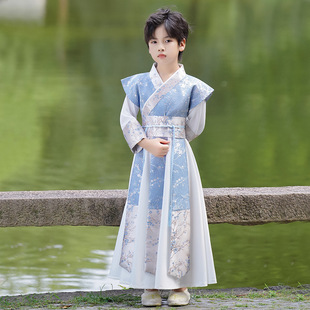 Boys Hanfu Summer New Style Boys Ancient Suit Original High-end Chinese Style Children's Tang Suit Childe Performance Clothing Batch