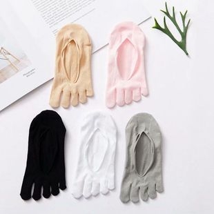 Socks women's summer thin five-finger socks velvet breathable invisible socks mesh women's socks silicone non-slip toe socks