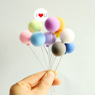 6 points bjd blythe small cloth dollhouse dollhouse miniature accessories mini food and play ten color balloons