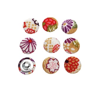 Retro DIY bag cloth button cloth bag button cute 2cm Japanese style fabric baby headdress accessories K20