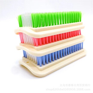 Household color bar square brush cleaning clothes shoe brush plastic board brush large color sweater brush 2 yuan shop stall supply