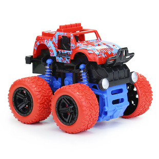 Children's boy model car four-wheel drive inertia off-road vehicle anti-fall stunt toy car Bigfoot car model
