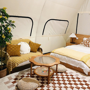 Light luxury hotel-style triangle wooden house tent tourism camping scenic spot resort Camp B & B practical tent triangle