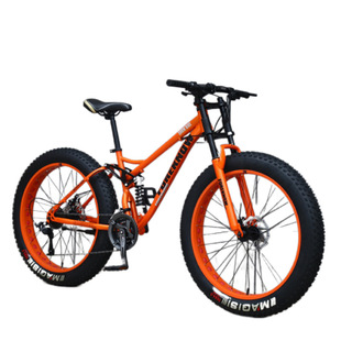 Mountain bike men and women bicycle student variable speed off-road vehicle beach snowmobile. Super wide large tire fat tire