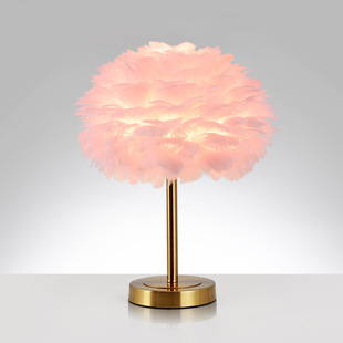 Wedding Festive Red Wedding Household Table Lamp Bedside Lamp Bedroom Warm and Romantic European Style Small Table Lamp Children's Room