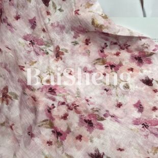 Spring and Summer New Tencel Ry Cotton Rose Tie-Dye Print Texture Sense Women's Clothing dress French Jacquard Fabric