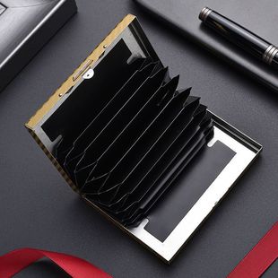 6-card multi-functional stainless steel metal card holder card holder large capacity multi-organ card holder driver's license cross-border