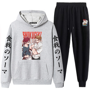 food waters! Cross-border Couple Sweat Tunic Pants Hooded Suit for Men and Women