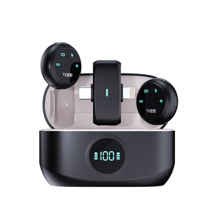 K31 New Cross-Border Hot Model One-To-Two Live Broadcast Radio Noise Reduction Mini Button Magnetic Wireless Lavalier Microphone