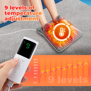 Cross-border new electric heating foot warmer intelligent timing temperature control foot warmer home office winter foot warmer artifact