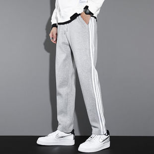 2023 new three bars sports sweatpants men's autumn men's and women's couple fashion brand loose ankle-length pants ins fashion