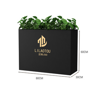 Iron Outdoor Combination Flower Box Flower Bed Sales Department Commercial Street Outdoor Fence Partition Flower Pot Flower Stand Flower Trough Courtyard