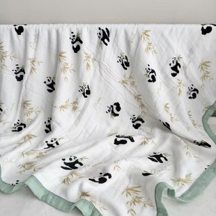 Six-layer eight-layer thick bamboo cotton gauze blanket bamboo fiber washing newborn swaddle blanket bath towel children's absorbent