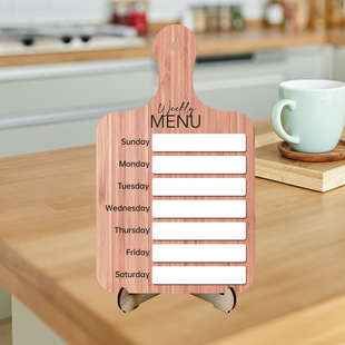 MZ764 foreign trade cross-border acrylic wooden note board menu weekly plan Board magnetic menu table decoration