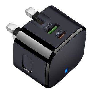 20W/40WPD QC складное британское зарядное устройство с двумя ртом быстрой зарядки подходит для Apple Samsung быстрая зарядка
