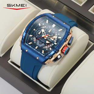 Time beauty brand live broadcast men's watch outdoor watch wine barrel men's quartz watch hollow waterproof business men's watch