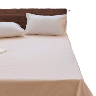 Pure Cotton Washed Cotton Solid Color Bed Sheet Double Single Bed Supplies