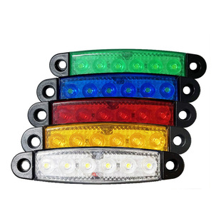 Боковой свет 6LED длинная полоса боковой свет 12V24V Грузовик Лодка боковой свет предупреждающий сигнальный свет автомобиль маленький желтый свет