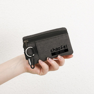 Hot new Oxford cloth coin purse coin bag waterproof portable small wallet men's and women's key card holder storage bag
