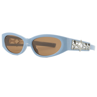 New Fashion Y2K Trendy Fashion Sunglasses Cross-border European and American Ins Cyber Celebrity Riding Sunglasses Sun Protection Sunglasses