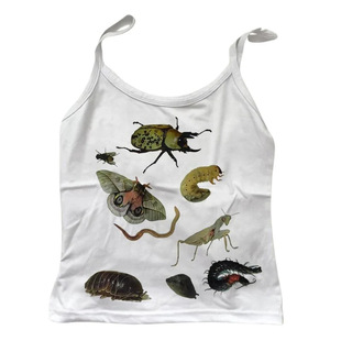 New Summer Slim Camisole Sexy Spice Girl Pattern Printed Cropped Top AliExpress Wholesale Y2K