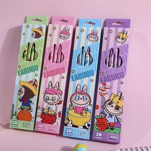 Foreign Trade Stitch Star Baby Cartoon Pencil 12 Boxed Student HB Pencil with Eraser Children's Gift