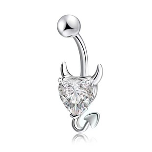 Amazon AliExpress Hot Selling Stainless Steel Navel Ring Europe and America Zircon Navel Nail Love Butterfly Puncture